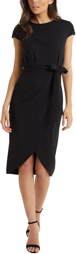 lipsy wrap self tie midi dress