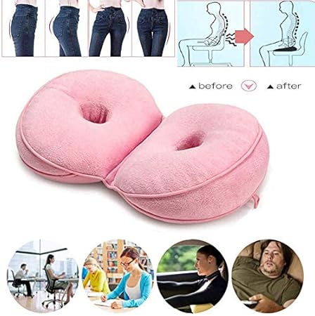 Amazon Com Dual Comfort Cushion Lift Hips Up Seat Cushion