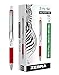 Zebra Pen Z-Grip Flight Retractable Ballpoint Pen, Bold Point 1.2mm, Red Ink, School Supplies, Teacher Supplies, and Office Supplies, Smooth Writing, Quick-Drying, 12-Pack (21930)