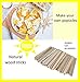 Gmark Wooden Craft Sticks 1000 ct - 750 Natural Food Grade Popsicle and 250 Craft Sticks Colored Combo - DIY Crafts Creative GM1072…