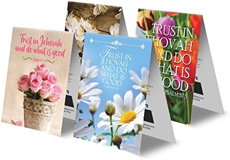2017 Magnetic Bible Reading Bookmark and Schedule for Jehovah's Witnesses (Set of 4) - Floral