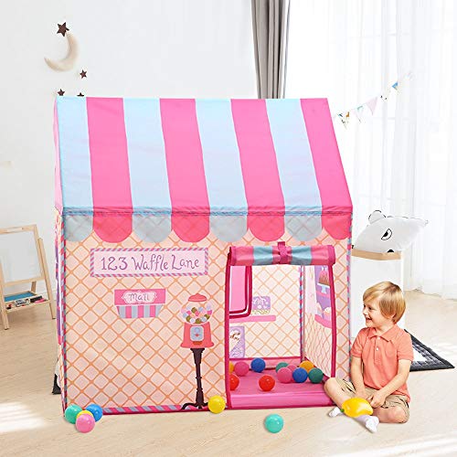 Nice2you Kid Tent Children Play Tent Toy Indoor Outdoor Playhouse Candy Castle with Carrying Bag for Girls Boys 2 3 4 5 6 Years Old Perfect for Birthday, Party, Christmas