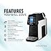 Gourmia GCM5100 One Touch Multi Capsule Coffee & Espresso Machine - Single Serve - Compatible with K-Cup Pods & Nespresso - Adjustable Brew Temperature & Size - Digital Display - 1450W - White