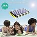 Power Bank Portable Charger Solar Charger -24000mAh External Battery Pack High Capacity with USB Fan and 3 USB Port for All The Smart Phone,Android Phone, and Other Tablet-(Yellow)