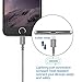 iPhone Charger, ANTAOLE 3PACK 6Feet Nylon Braided Charging Cable Cord Lightning to USB Cable Charger for iPhone X / 8 / 7 / 6 / 6s / plus / 5c / 5s / SE, iPod, iPad, IOS11 and More  (Gray)