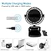 UERMEI Battery Operated Clip on Mini Portable Fan for Stroller 4 Speed Cooling Desk Table Fan USB Rechargeable Personal Fan for Office,Dorm or Outdoor Activity (Black)