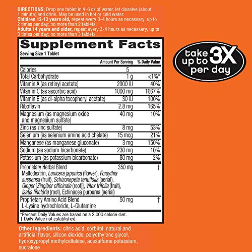 6 Airborne+Zesty+Orange+Effervescent+Tablets