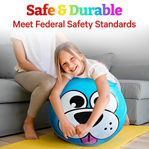 Animal Hopper Ball 20inch Bouncy Ball with 2 Handles Pump Included