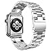 HUANLONG Compatible Apple Watch Bands 49mm 46mm 45mm 44mm 42mm 41mm 40mm 38mm, Stainless Steel iWatch Band with Case for Apple Watch Ultra2 Ultra Series 10 9 8 7 6 5 4 3 2 1 SE SE2, 44mm/45mm Silver