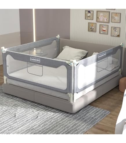 Queen Bed Bed Rails For Toddlers Extra Long Twin Full Queen King Size Baby Infants Safety Guardrail With Reinforce Anchor Safety System(1 Side 58" Lx27 H Matelas Double