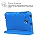 Fintie Shock Proof Case for Samsung Galaxy Tab E Lite 7.0 - Kiddie Series Light Weight Convertible Handle Stand Kids Friendly Cover for Tab E Lite SM-T113 / Tab 3 Lite 7-Inch Tablet, Blue