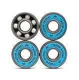 Yellow Jacket Premium Ceramic Fidget Spinner Replacement Bearings (1 Ceramic, 3 Bomber Blue)