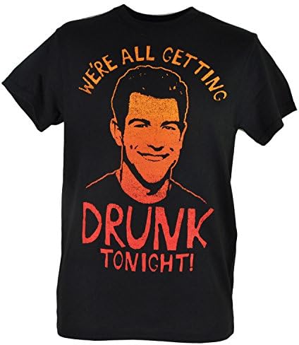 New Girl Were All Getting Drunk Tonight Schmidt TV Series Men Tshirt Tee XLarge