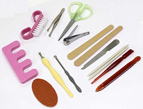 15 Piece Deluxe Set of Professional Manicure & Pedicure Tools - Thumbnail 2
