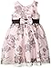 Jayne Copeland Little Girls' Floral Trans Sequin Mesh Over