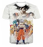 CHENMA Men Dragon Ball 3D Print Short Sleeve Pullover Regular Fit T-Shirt (Color 12, S)