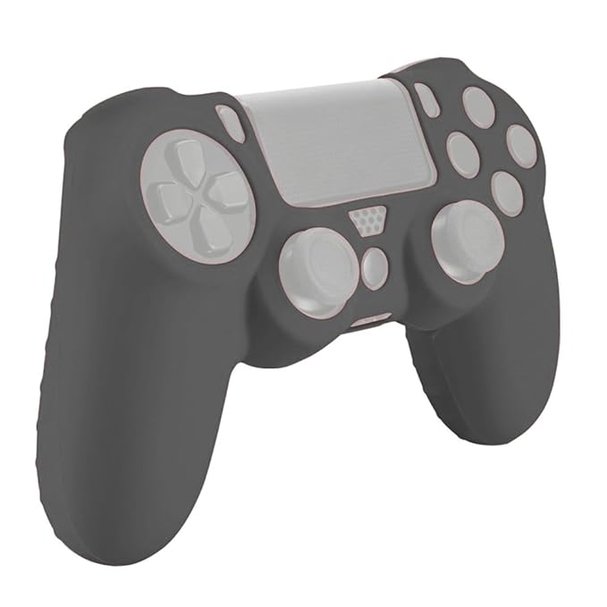 Funda carcasa rojo negro silicona para mando sony ps4 Carcasas