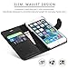 iPhone 8 Plus Case, iPhone 7 Plus Case, SHIELDON Genuine iPhone 7 Plus Leather Case [Wallet] [Flip] Book Design with Credit Card Holder Kicktand Magnetic Closure Cover Case for iPhone 7 Plus - Black