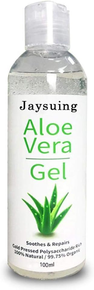 100% Pure Natural Aloe Vera Gel Face Body Moisturizer Anti Wrinkle Ageing Cream Gel Soothing Hydrating Nourishing Cooling After Sun Lotion for Dry Sensitive Skin Sunburn Repairing