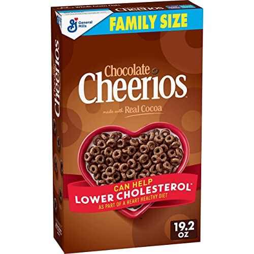 Chocolate Cheerios Heart Healthy Cereal, Gluten Free Cereal With Whole