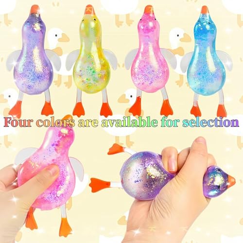 SLEEPHEAD®Cute Duck Squishy Stress Ball - Ultra Squishy Slow Rising Sensory Fidget Toy, Soft Moldable Gel Ball for Anxiety Relief, Calming Tool for Focus & Concentration, Fun Gift for Adults (Blue)