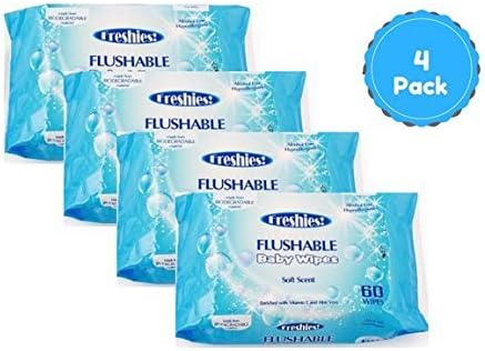 flushable baby wipes