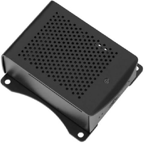 ILS - Carcasa protectora para Raspberry Pi 4 Model B (aleación de aluminio), color negro