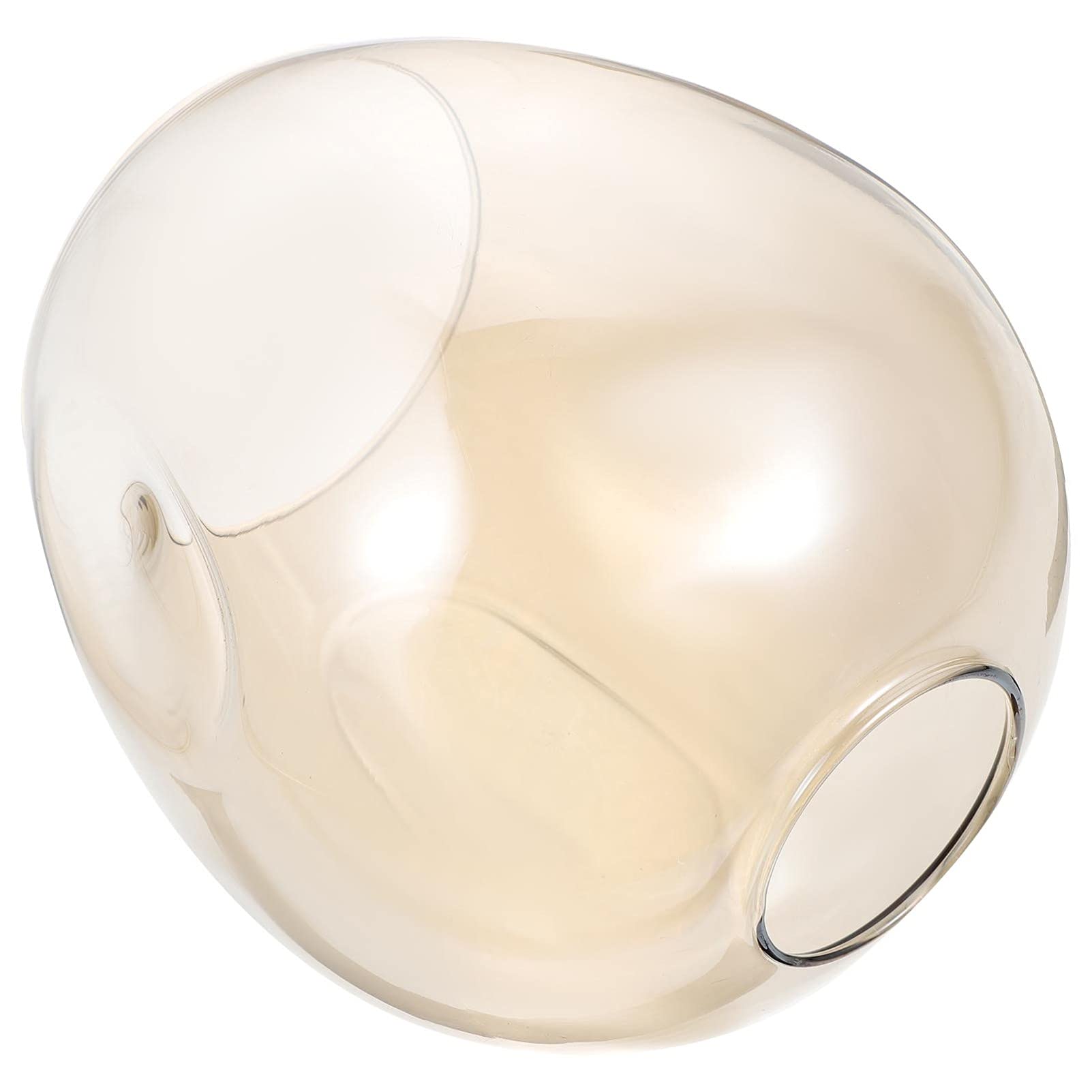 ibasenice Transparent Glass Lampshade 5.91X5.51In European Style Lamp Cover for Bedroom Ceiling Wall Floor Lamps Diffused Warm Lighting