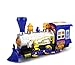 Blue Steam Train Locomotive Engine Car Bubble Blowing Bump & Go Battery Operated Toy Train w/Lights & Sounds (Blue)