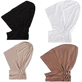 JDYaoYing 4pcs Muslim Inner Cap Stretch Turban Bonnet Underscarf Full Cover Hijab Neck Cover Head Wear