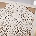WISHMADE Rustic Laser Cut Wedding Invitations Ivory Invitation Cards with Kraft Insert for Engagement Baby Shower Birthday Quinceanera (50 Pieces)