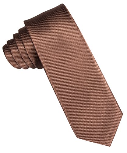 Barry.Wang Fashion Skinny Ties for Men Solid Color Neckties Slim