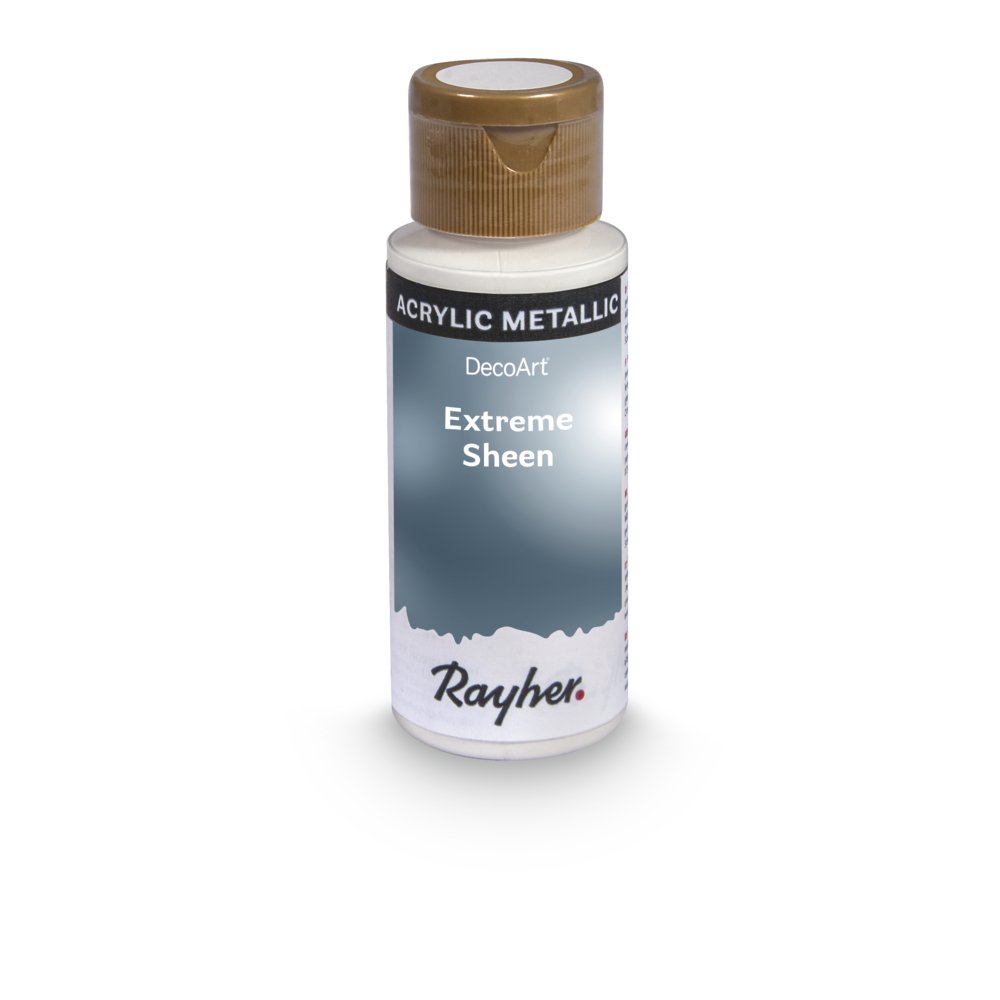 Rayher 35014566 Extreme Sheen Metallic Paint, Acrylic Paint with Shimmer Effect, blue-grey, 59ml