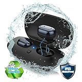 Bluetooth Headphones, Tiamat True Wireless Earbuds, Ti-Sairen II Advanced Mini Bluetooth V4.2 Earphones, IPX5 Waterproof Headset with Upgraded Battery and Charging Case for Samsung iPhone iWatch