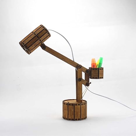 Schreibtischlampe Holz Diy Kreative Einfache Manuelle Montage Geschenk Student Schutz Auge Dekoration Geeignet Fur Schlafsaal Parlor Bar Cafe Amazon De Beleuchtung