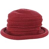 Scala Women's Packable Boiled Wool Cloche Wine