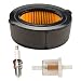 Panari 951-10794 Air Filter + Fuel Filter Spark Plug for MTD 951-14262 208cc Troy-Bilt MTD Gold Craftsman Yard-Man Yard Machines Huskee Bolens Tiller / Cultivator
