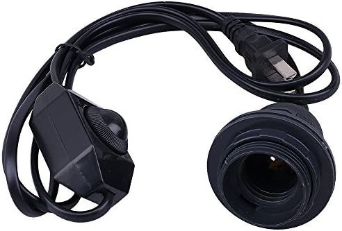 Black Plastic Single Socket Pendant Light Cord Kit For Lanterns Switch Dimming Cable Light Modulator Lamp Line