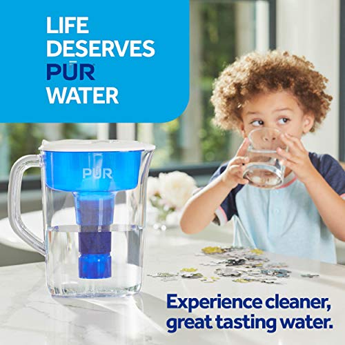 PUR CR1100CV Classic Water Filter Pitcher Filtration System, 11 Cup