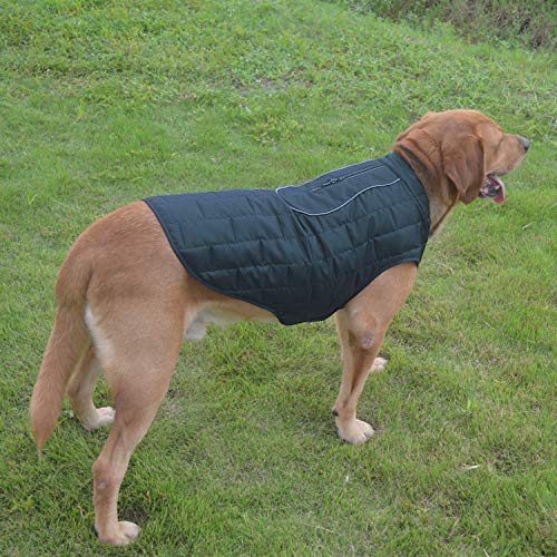 Mogoko Reflective Reversible Dog Winter Coat, Waterproof Pet Jacket