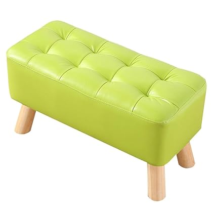 Amazon Com Foot Stool Ottoman Foot Rest Pine Frame Pu Fabric