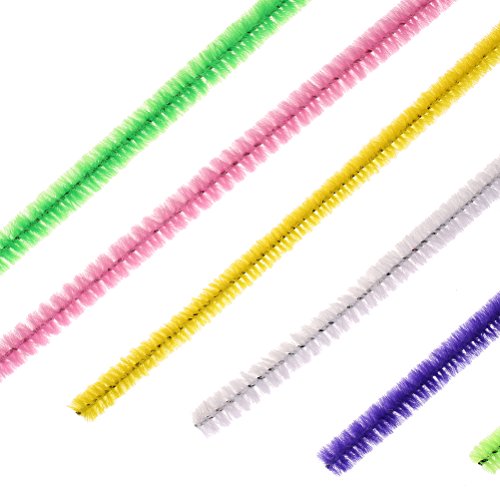 Haodeba 100pcs Pipe Cleaners Chenille Stem Creative Craft DIY Toy, Assorted Color