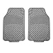 FH Group Automotive Floor Mats Climaproof™ Floor Mats Three Row Full Set Gray for SUVs,Truck, Trimmable Universal Fit Rubber Mats