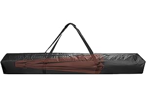 LUEXBOX 57 Inch Patio Umbrella Storage Bag for Outdoor, Nylon Beach Umbrella Folding Cover, Heavy Duty Zipper Travel Carrying Duffle Bag for Sports, Beach