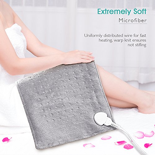 Electric Heating Pad 12" X 24" Extra Large Fast Heat Therapy Wrap, Dry/Moist Heating Pad with Auto Shut Off, Pain Relief for Neck, Shoulder, Arms, Legs, Back and Waist - PROALLER - Thumbnail 6