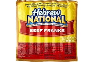 GENERIC Hebrew National Beef Franks, 12 Oz - Pack of 4