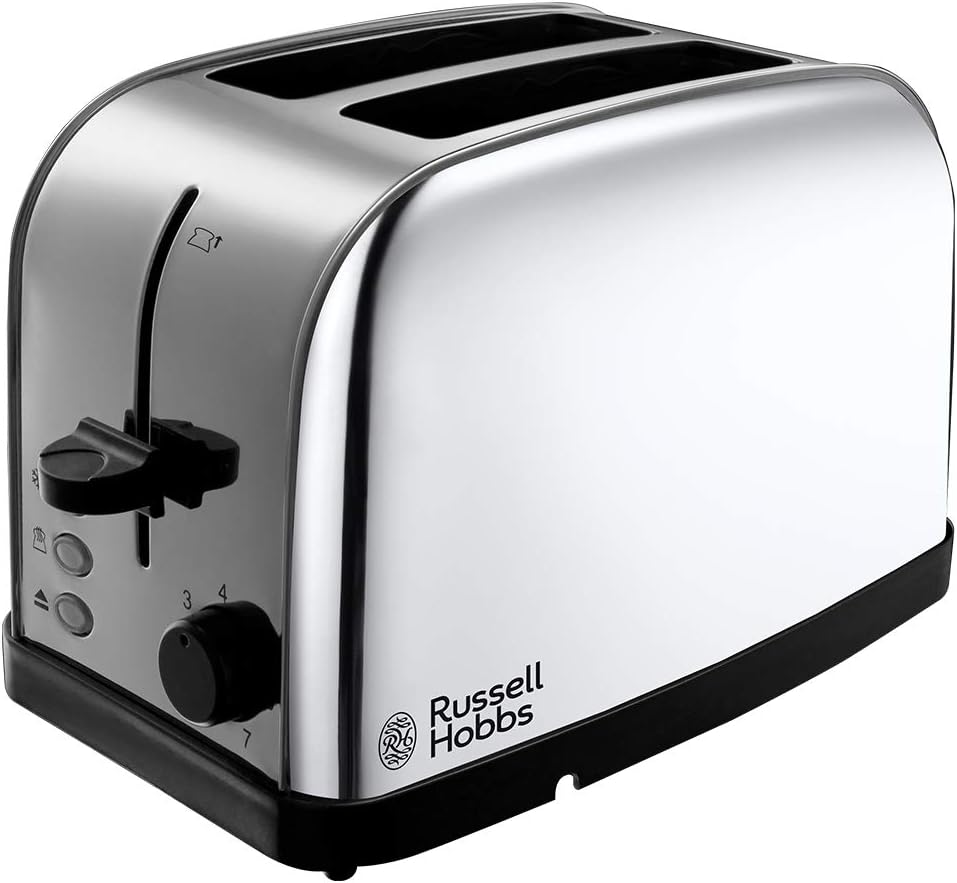 Russell Hobbs 18784 Dorchester 2-Slice Toaster, Stainless Steel, 2 Slice