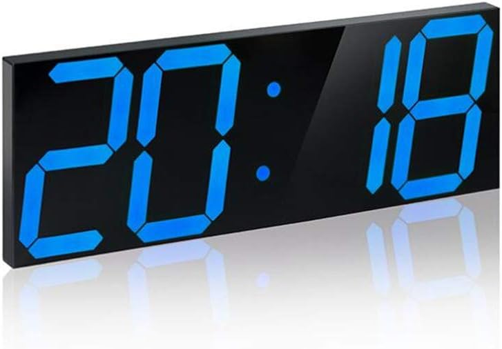ARAYACY Simple Fashion Wall Clock/Creative Boxed LED Stereo Clock Digital Alarm Clock/Acrylic Stereo Clock,B