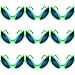 Weewooday 9 Pack Cool Alien Glasses Green Funny Sunglasses Party Favors for Party