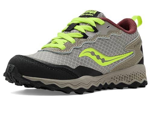Saucony Peregrine Shield KDZ Sneakers (Little Big Kid), Sand/Black, 5.5 US Unis…
